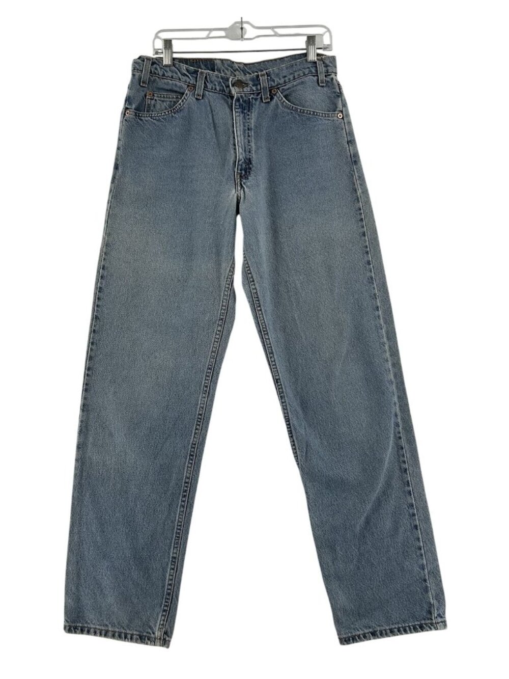 Vintage Levis 550 Orange Tab Jeans Fits 33x34 Relaxed Fit Tapered Leg Blue Denim